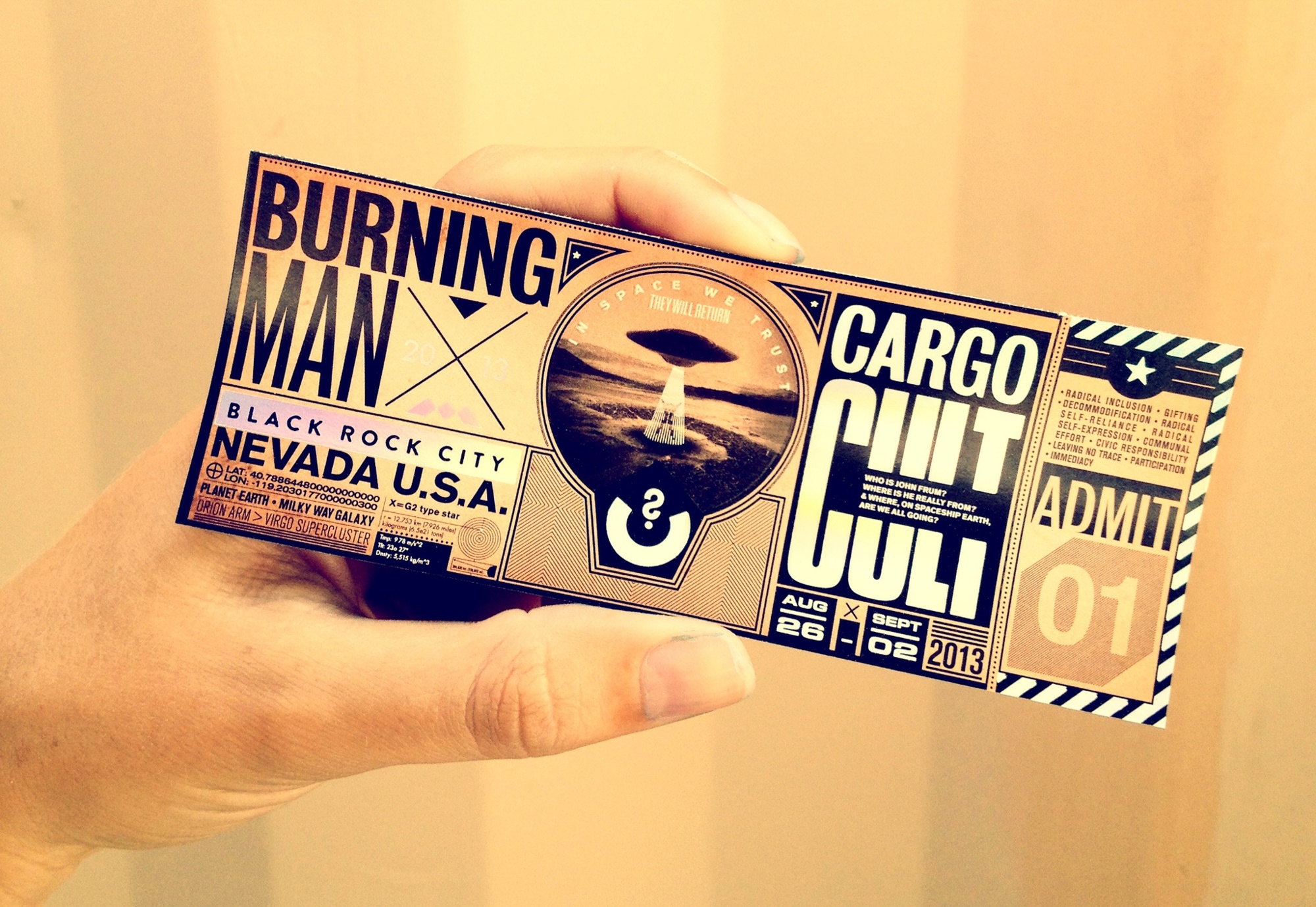 Burning Man Ticket