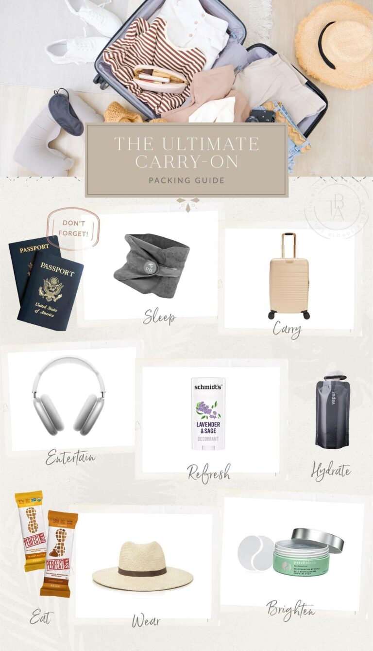 The Ultimate Carry-On Packing Guide • The Blonde Abroad