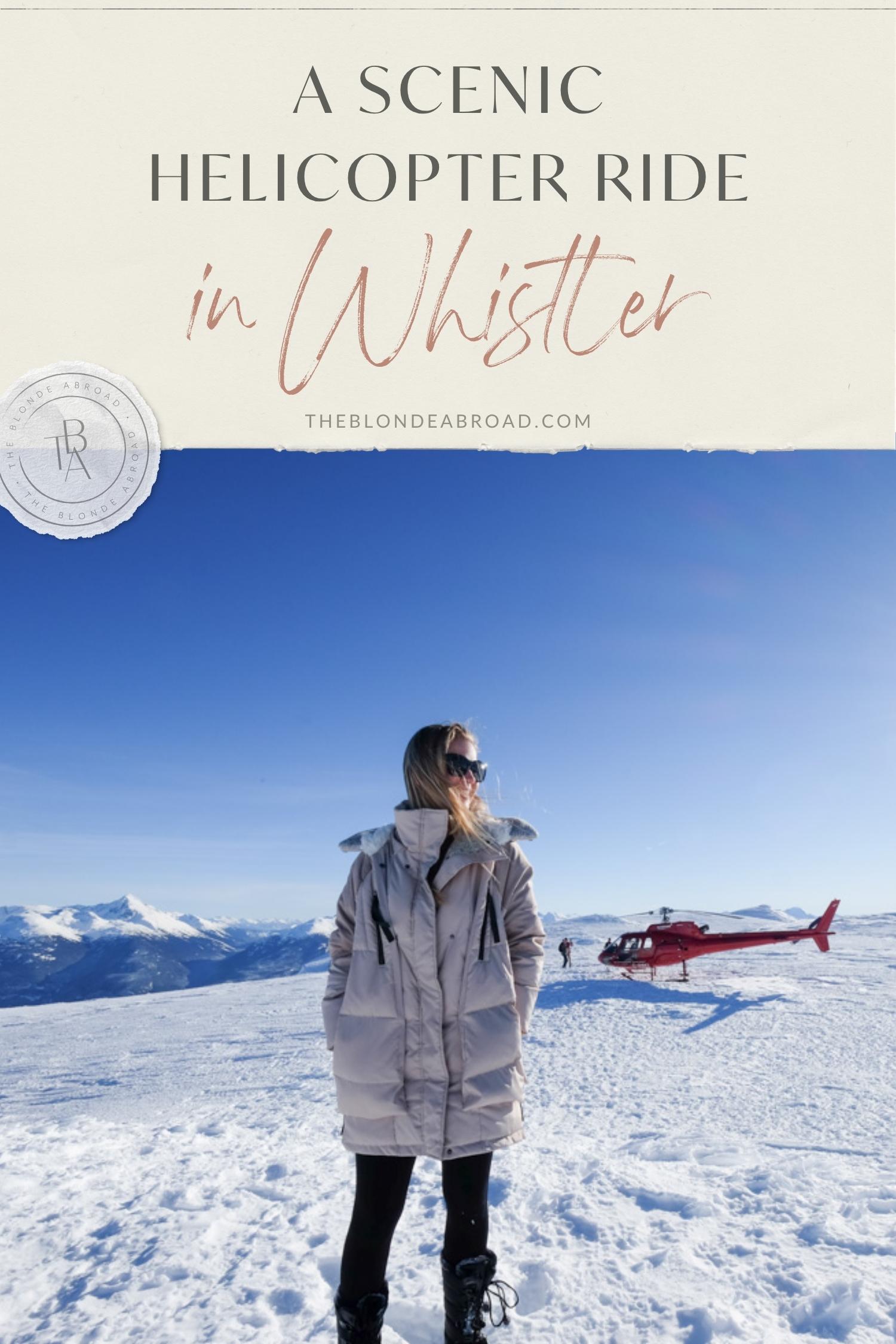 A Scenic Helicopter Ride in Whistler