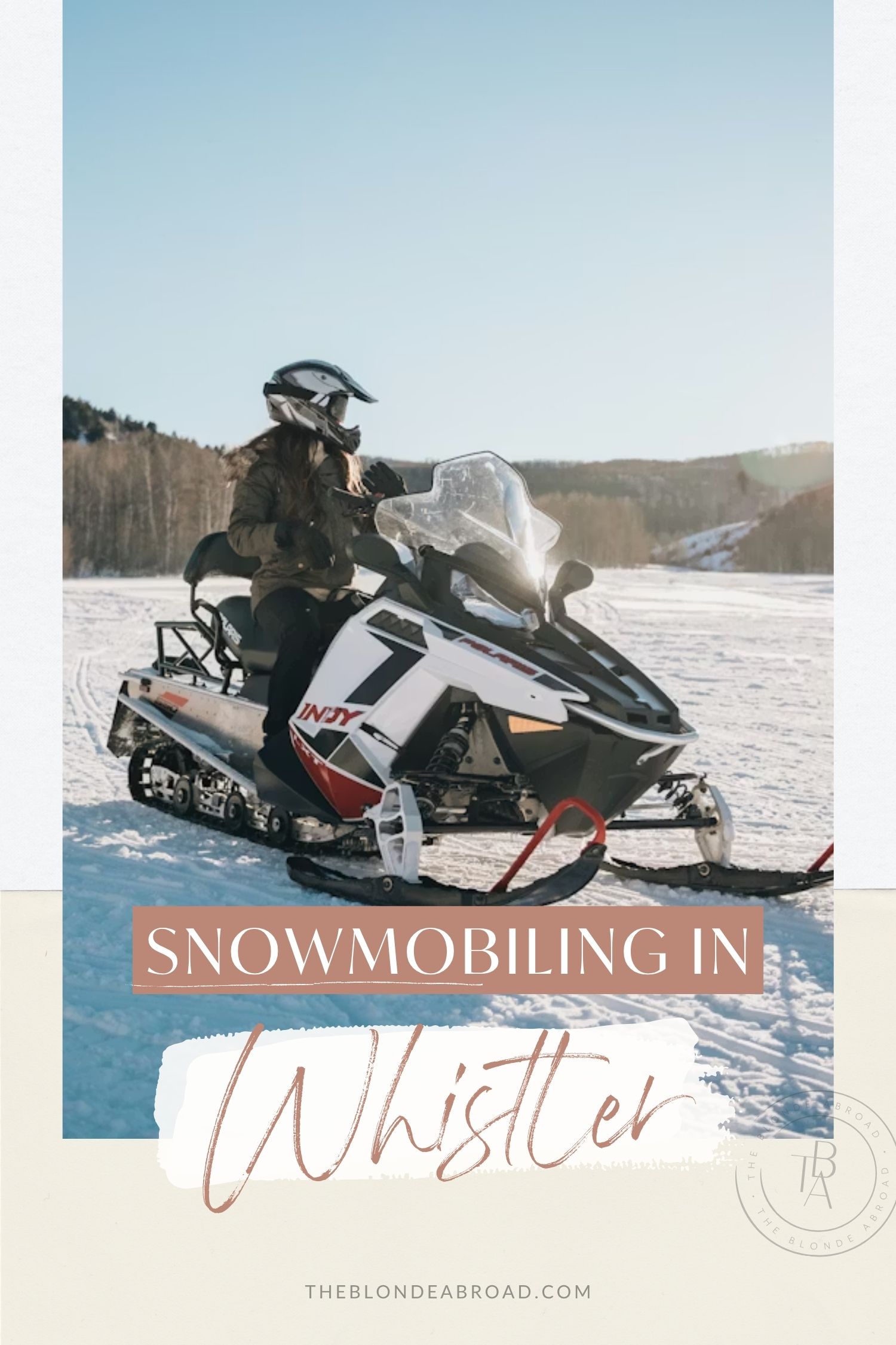 Snowmobiling in Whistler with The Adventure Group