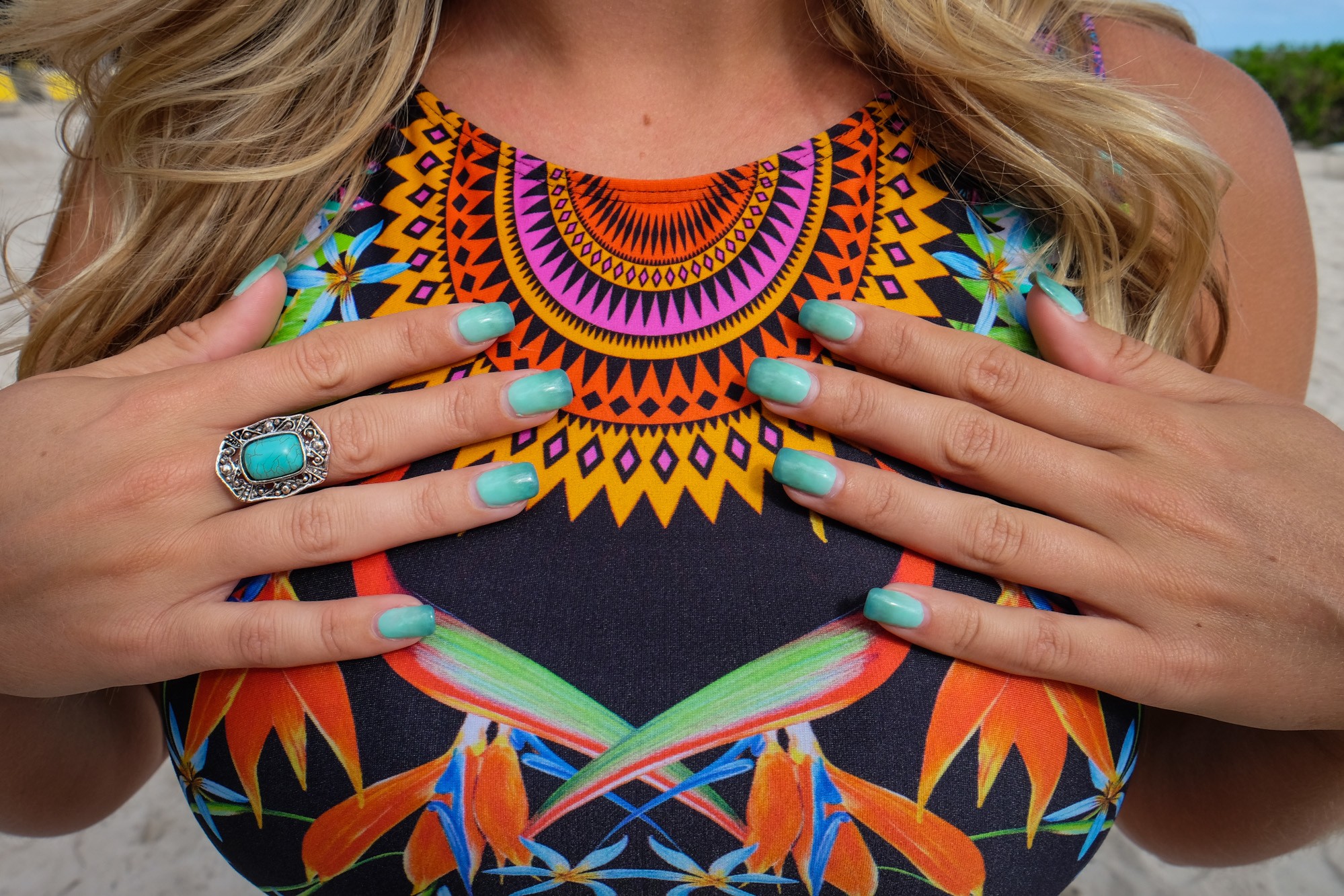 Ombre Nails in The Bahamas