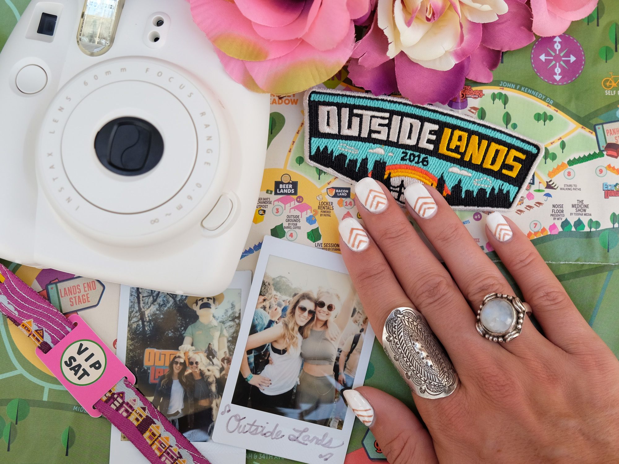 Music Festival Inspired Travel Nails