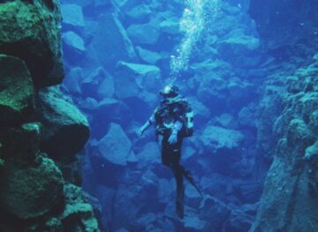 Diving the Silfra Fissure in Iceland