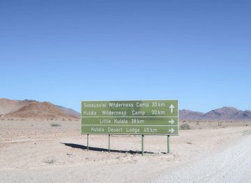 Namibian Road Sign