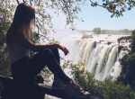 blonde at victoria falls