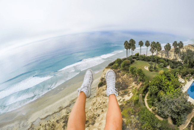 Paragliding over Torrey Pines