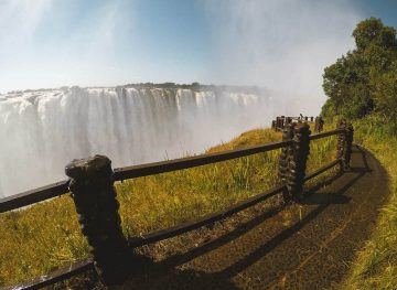 walking to victoria falls