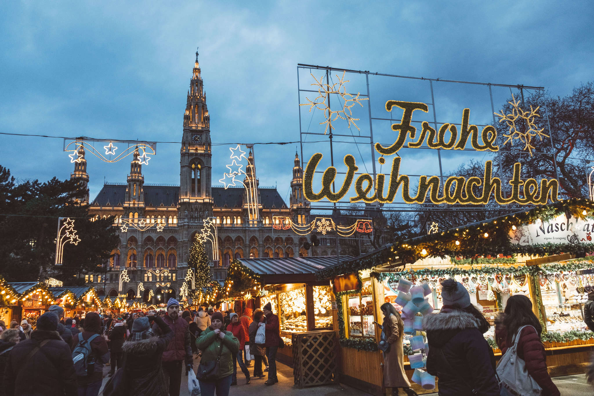 Christmas Market in Vienna, Austria