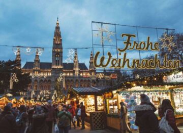 Christmas Market in Vienna, Austria