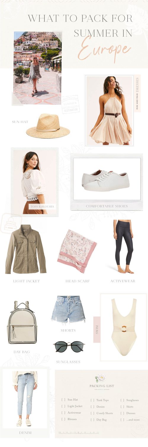 What to Pack for Summer in Europe • The Blonde Abroad