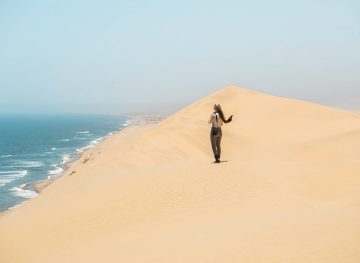 Blonde in Sandwich Bay