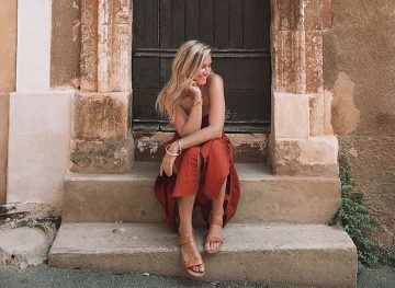 Blonde Girl South of France What to Wear Europe Summer