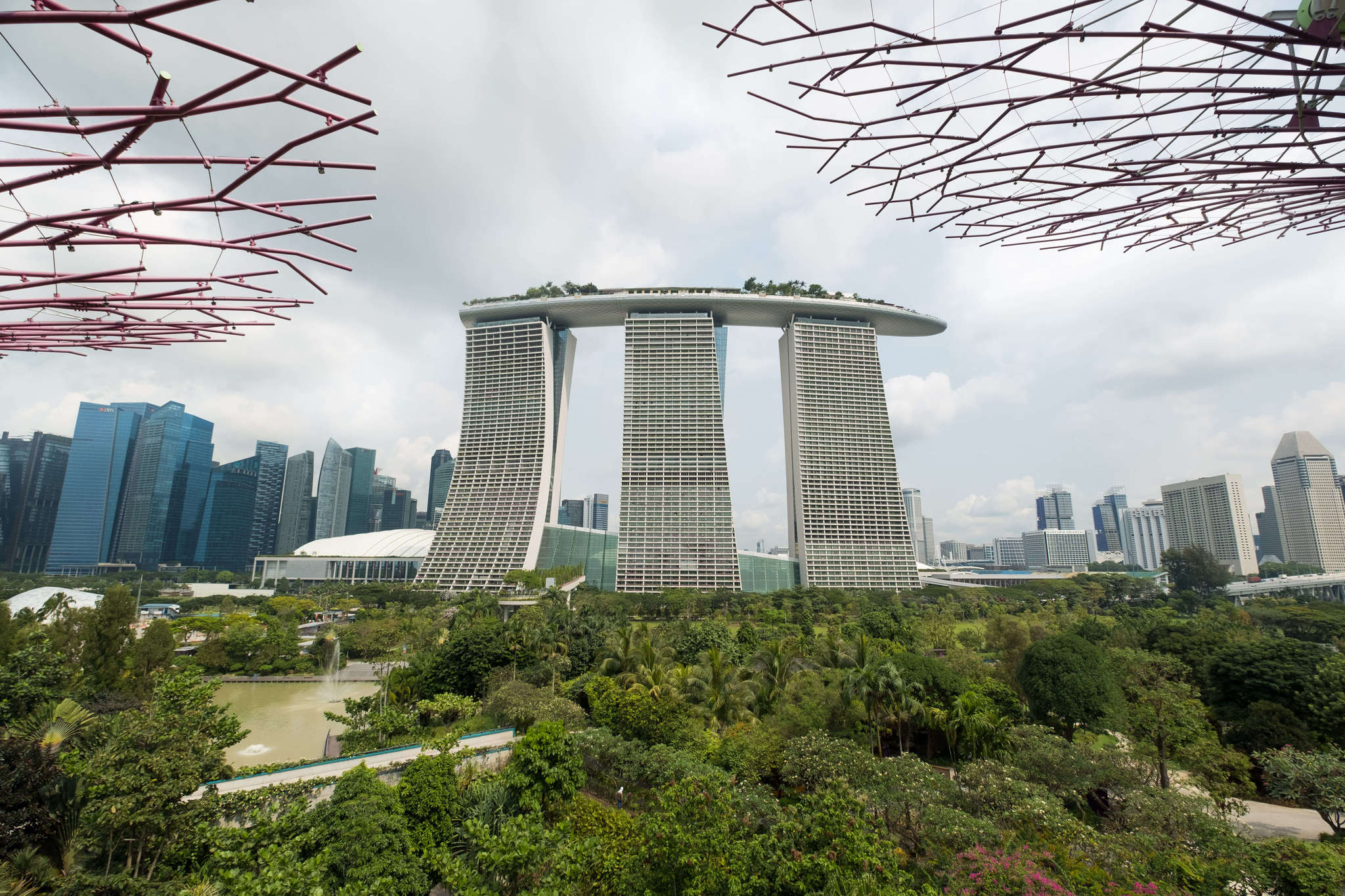 View of Marina Bay Sands Hotel