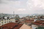 View over Istanbul mosque and bay