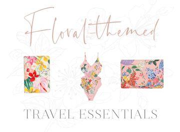 Floral-Themed Travel Essentials