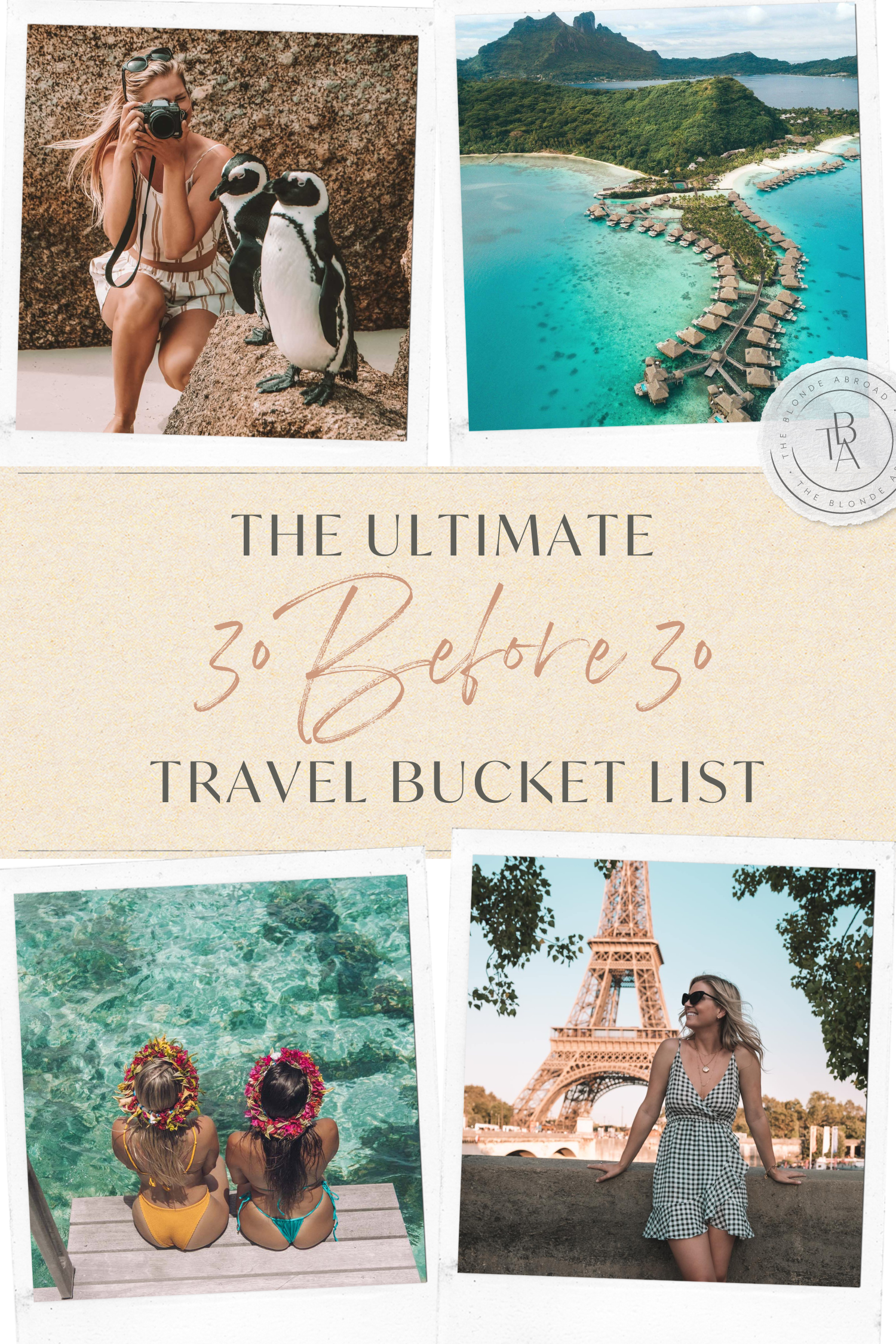 30 Things to Do Before You Turn 30” Travel Bucket List