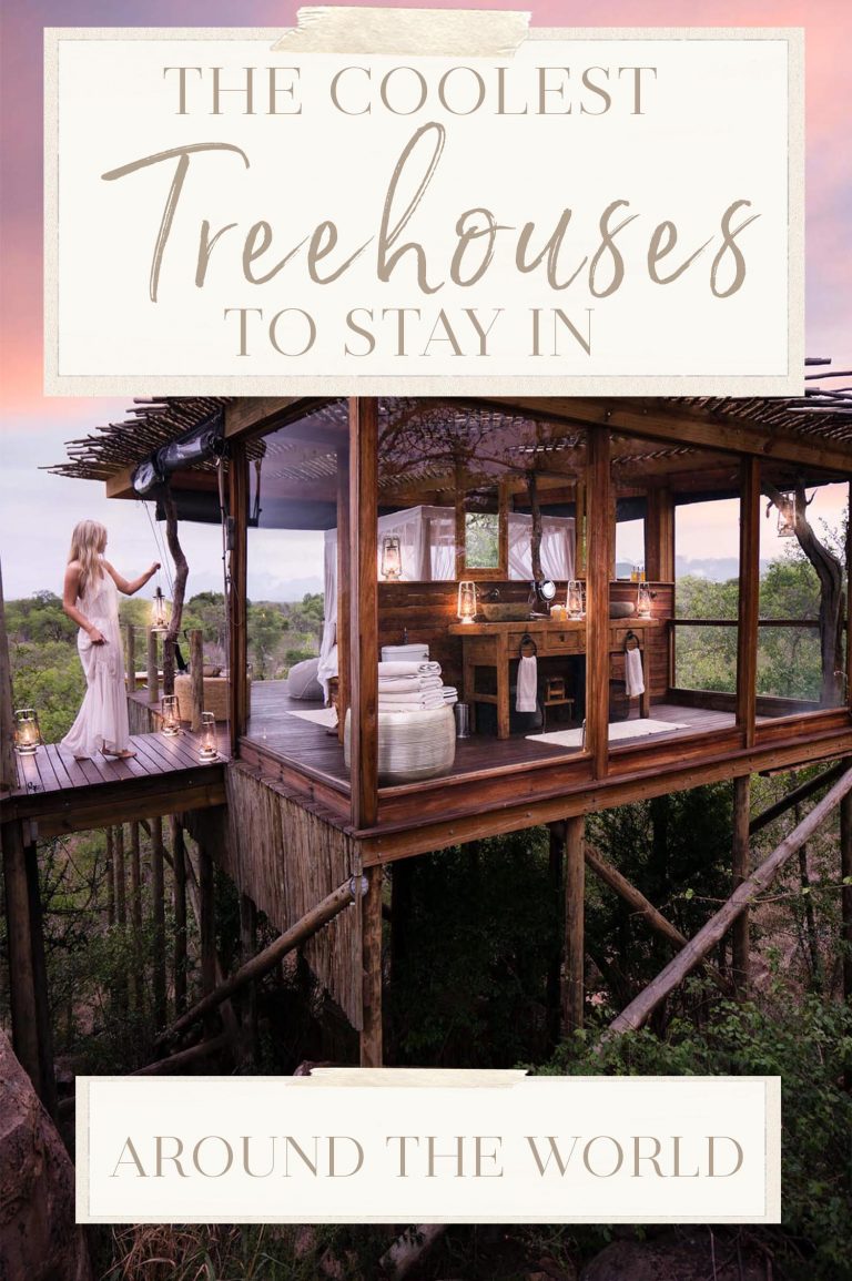 The Coolest Treehouses to Stay in Around the World • The Blonde Abroad : The amazing photo showing an stunning landscape. Its tones are vibrant and blend flawlessly. Its layout is great, with the features are also highly clear.