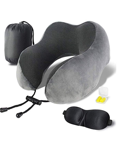 Memory Foam Travel Neck Pillow • The Blonde Abroad
