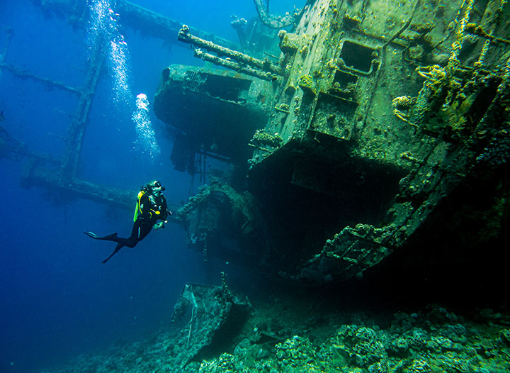 Diving Red Sea in Aqaba with Deep Blue Dive Center • Blonde Abroad