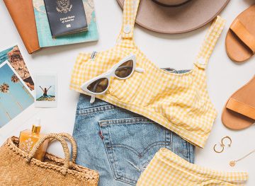 TBA Flat Lays travel bikini