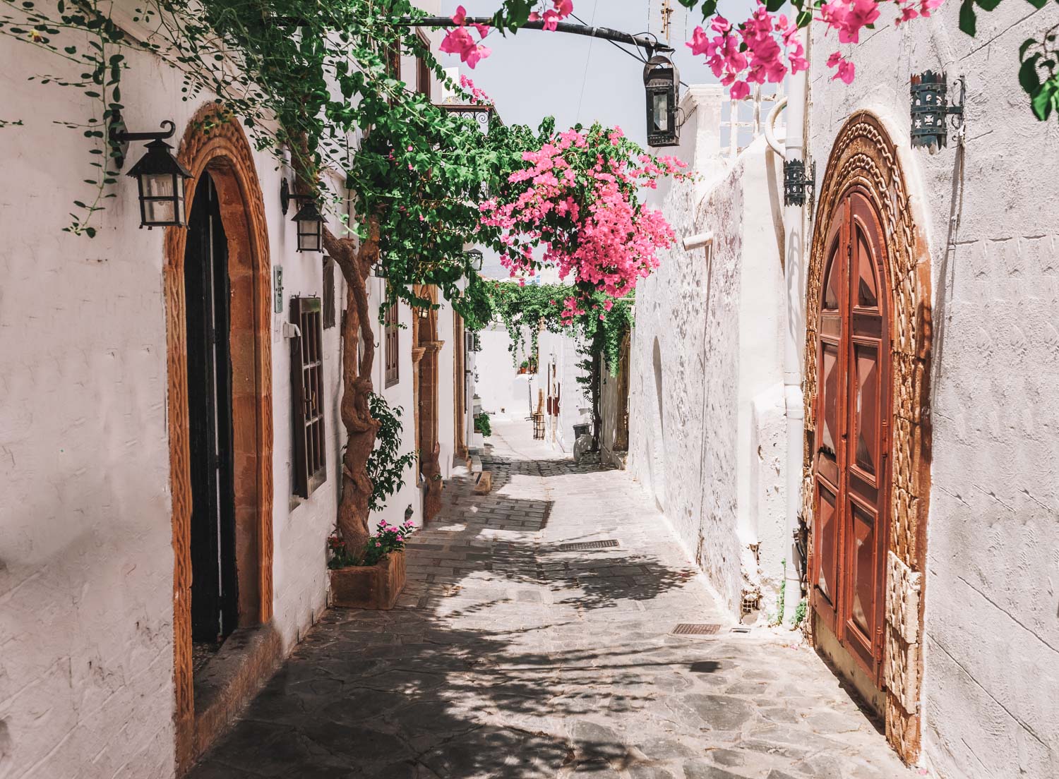 Lindos town on Rhodes island