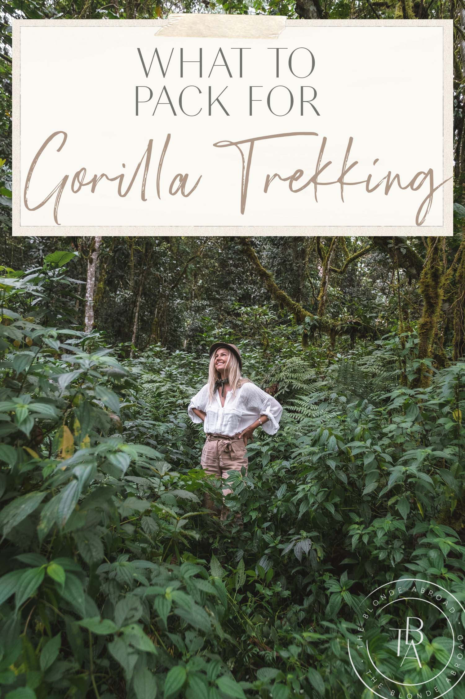 O que levar na mala para Gorilla Trekking