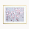 Namibia Flamingos Art Print