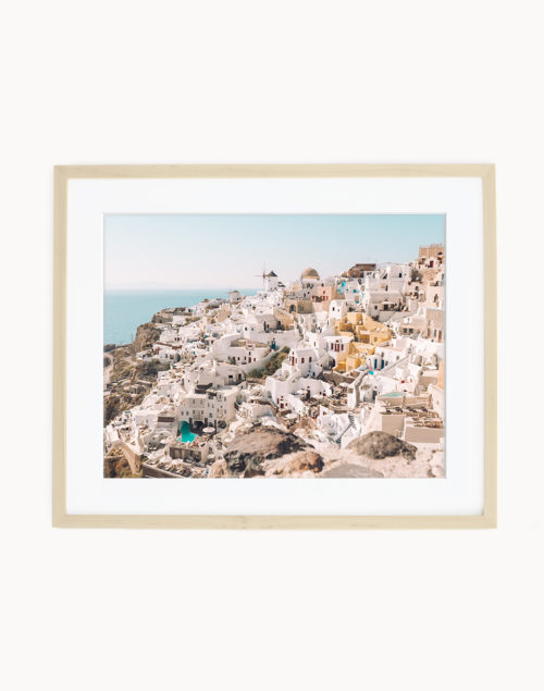 Santorini Landscape Art Print