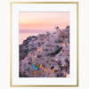 Oia Santorini Sunset Art Print