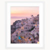 Oia Santorini Sunset Art Print