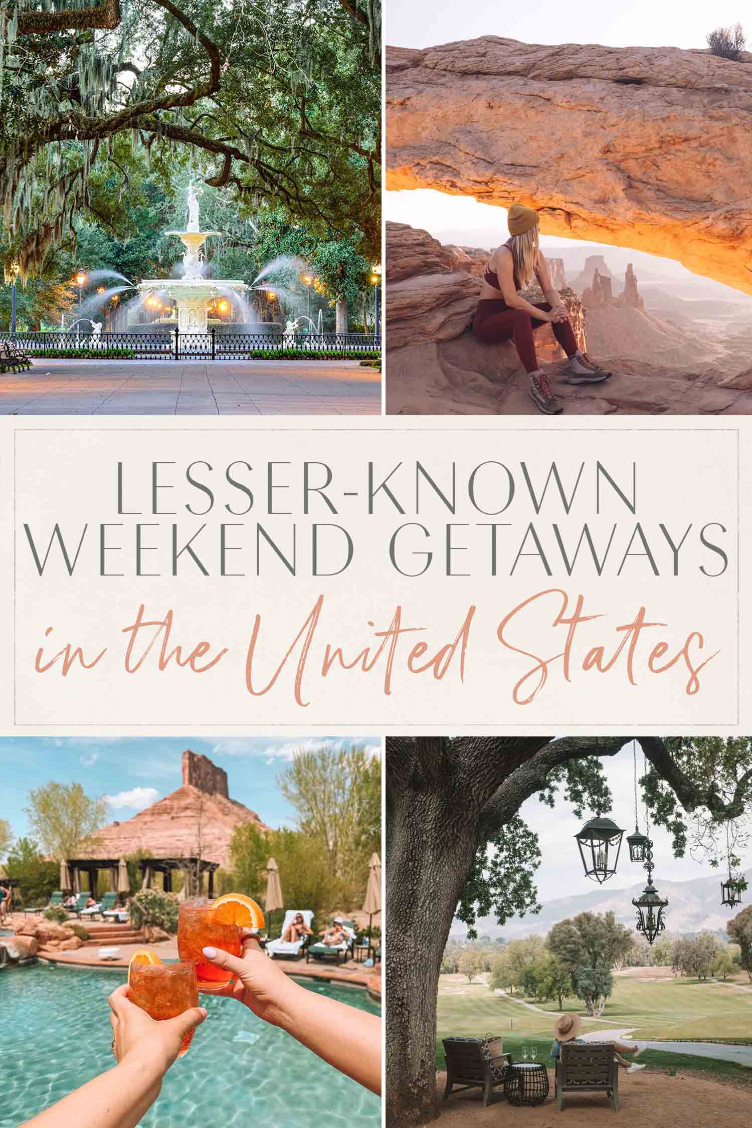 weekend getaways united states