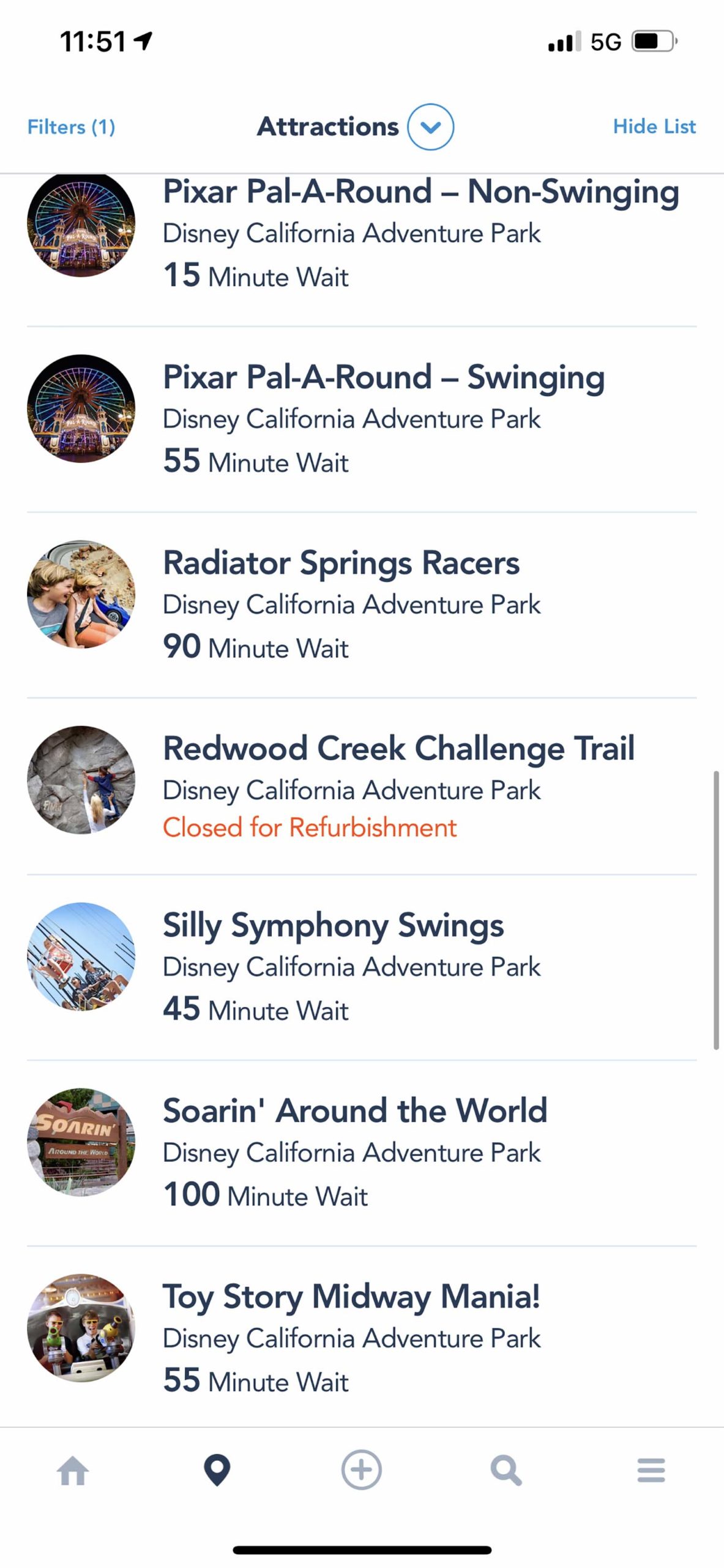 california adventure covid disneyland app