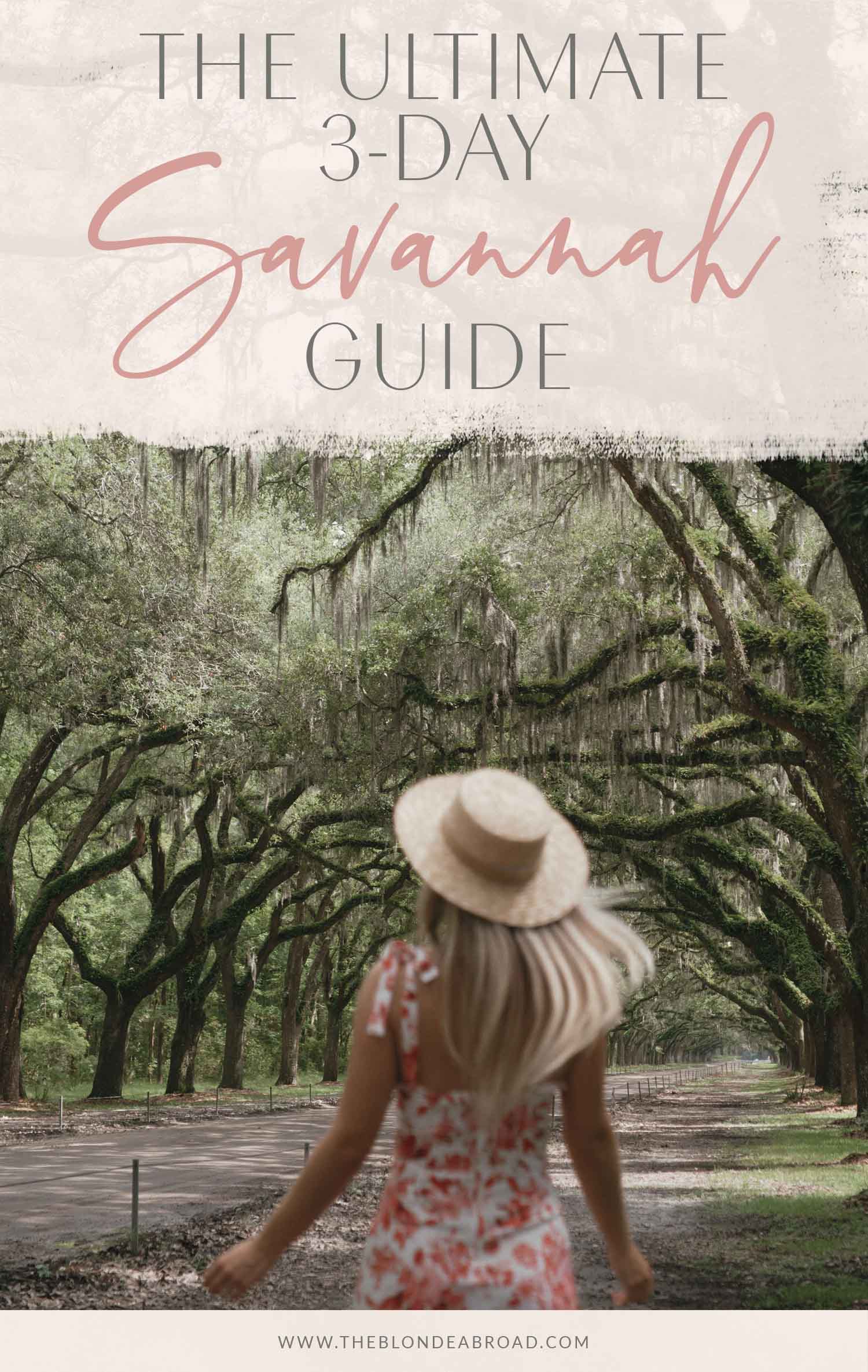 The Ultimate 3-Day Savannah Guide
