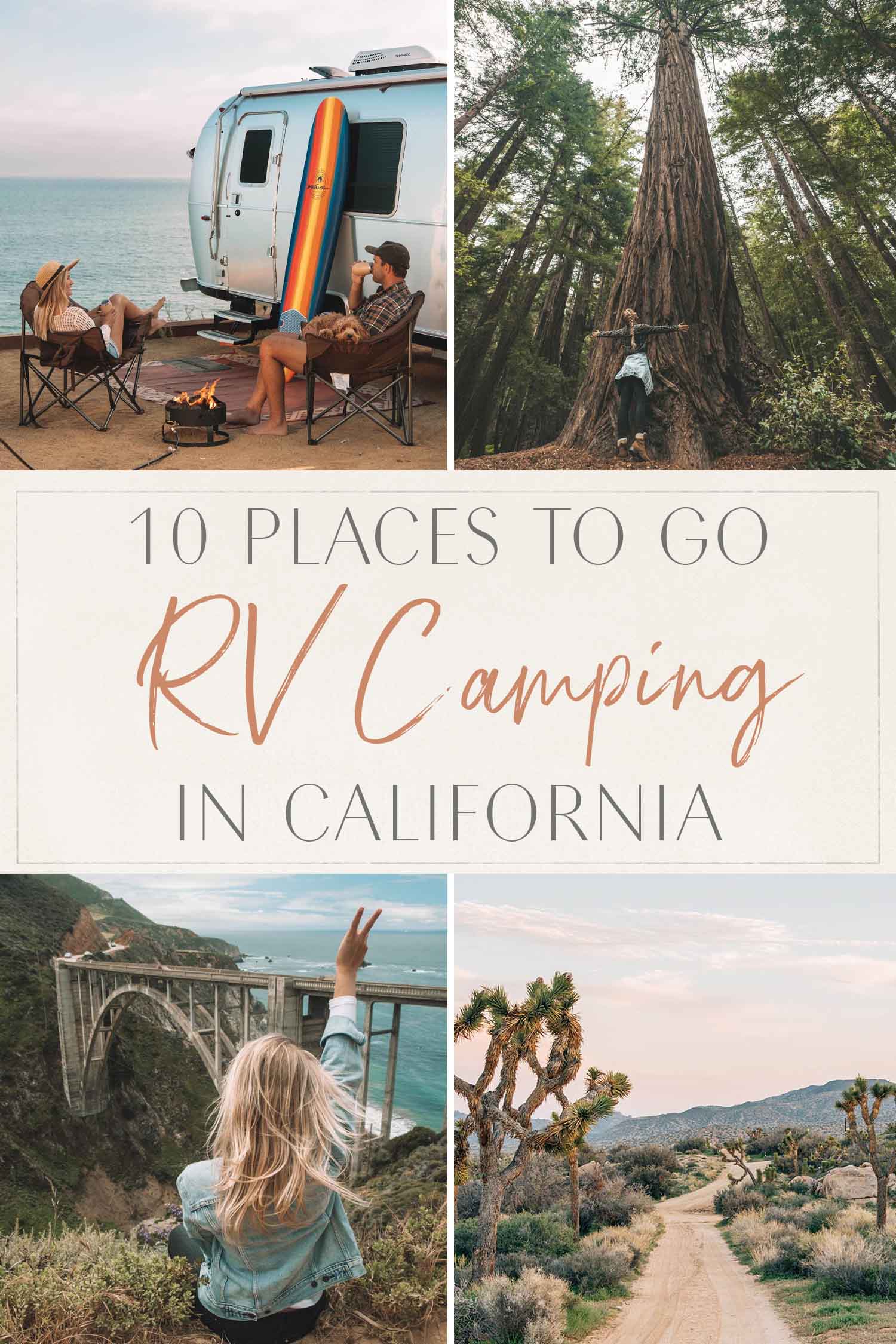 10 Places to Go RV Camping in California