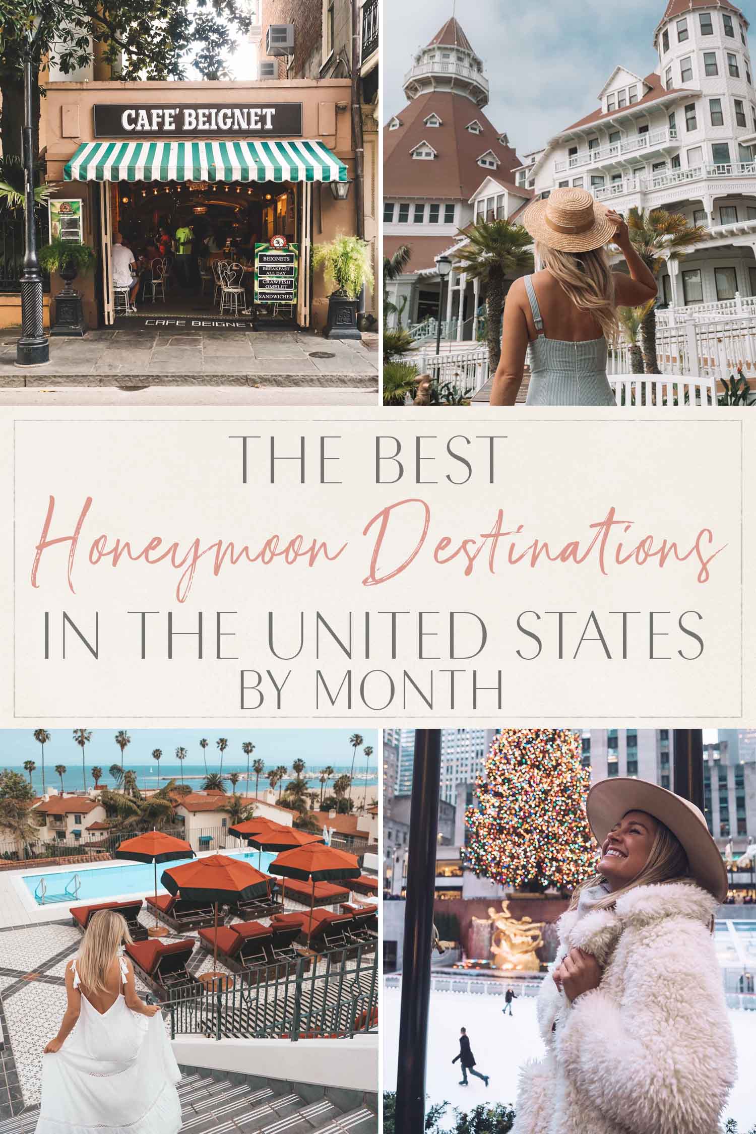 Best Honeymoon Destinations USA by Month copy