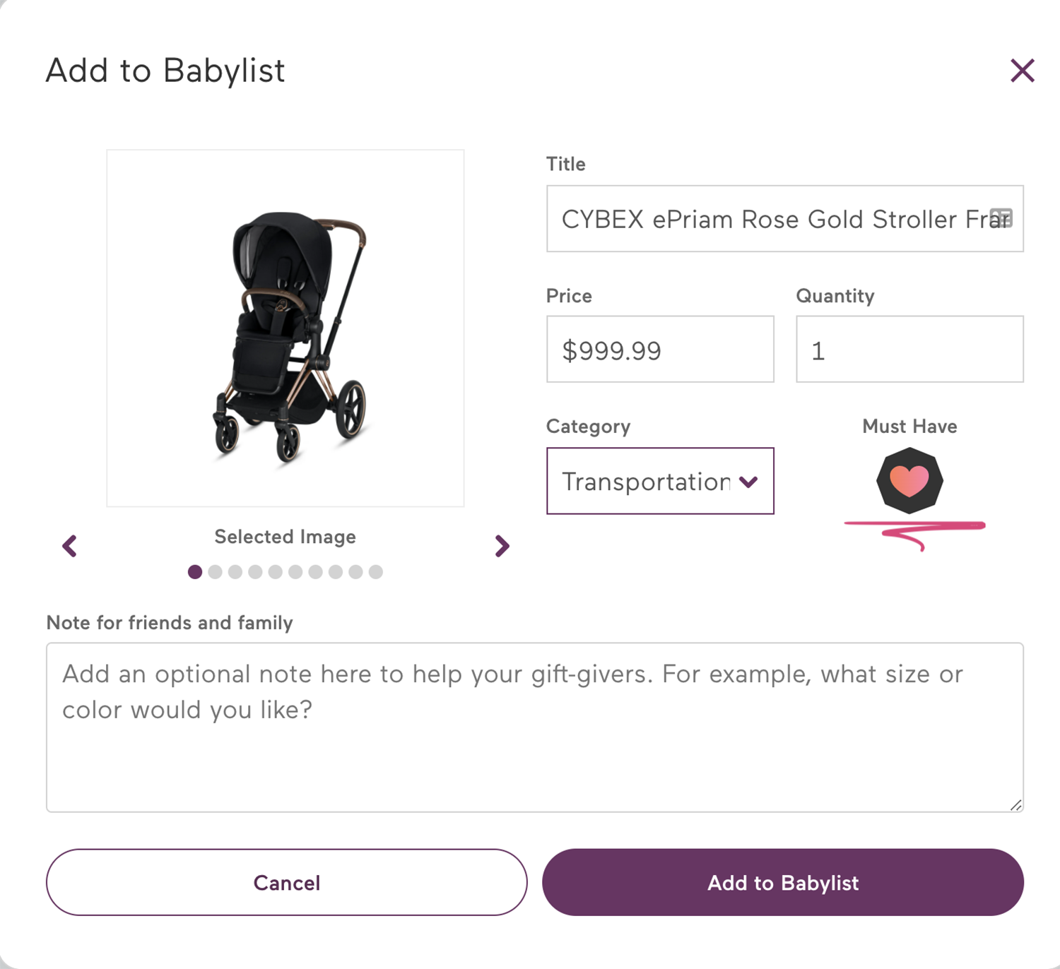 Babylist Registry