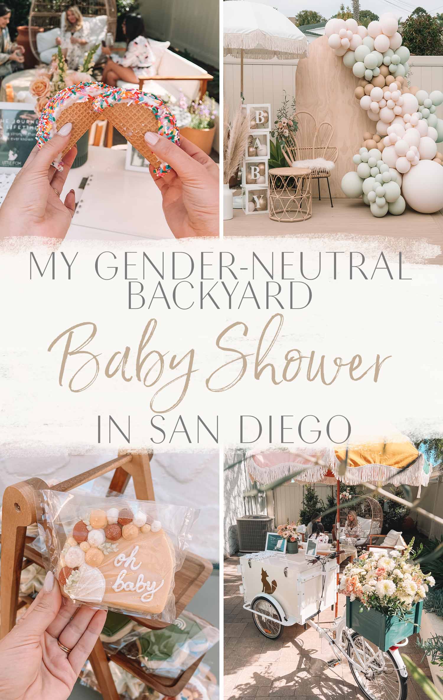My Gender-Neutral Backyard Baby Shower in San Diego • The Blonde Abroad