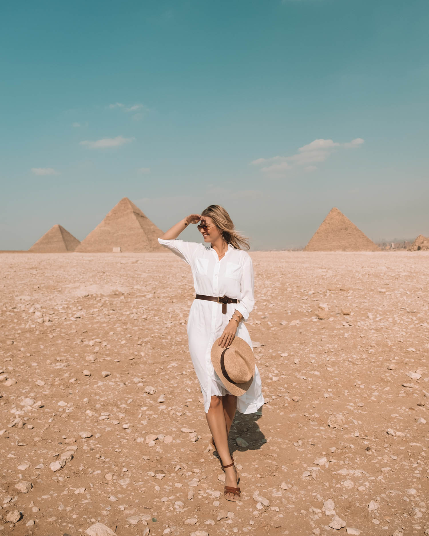 egypt outfit inspiration midi dress conservative