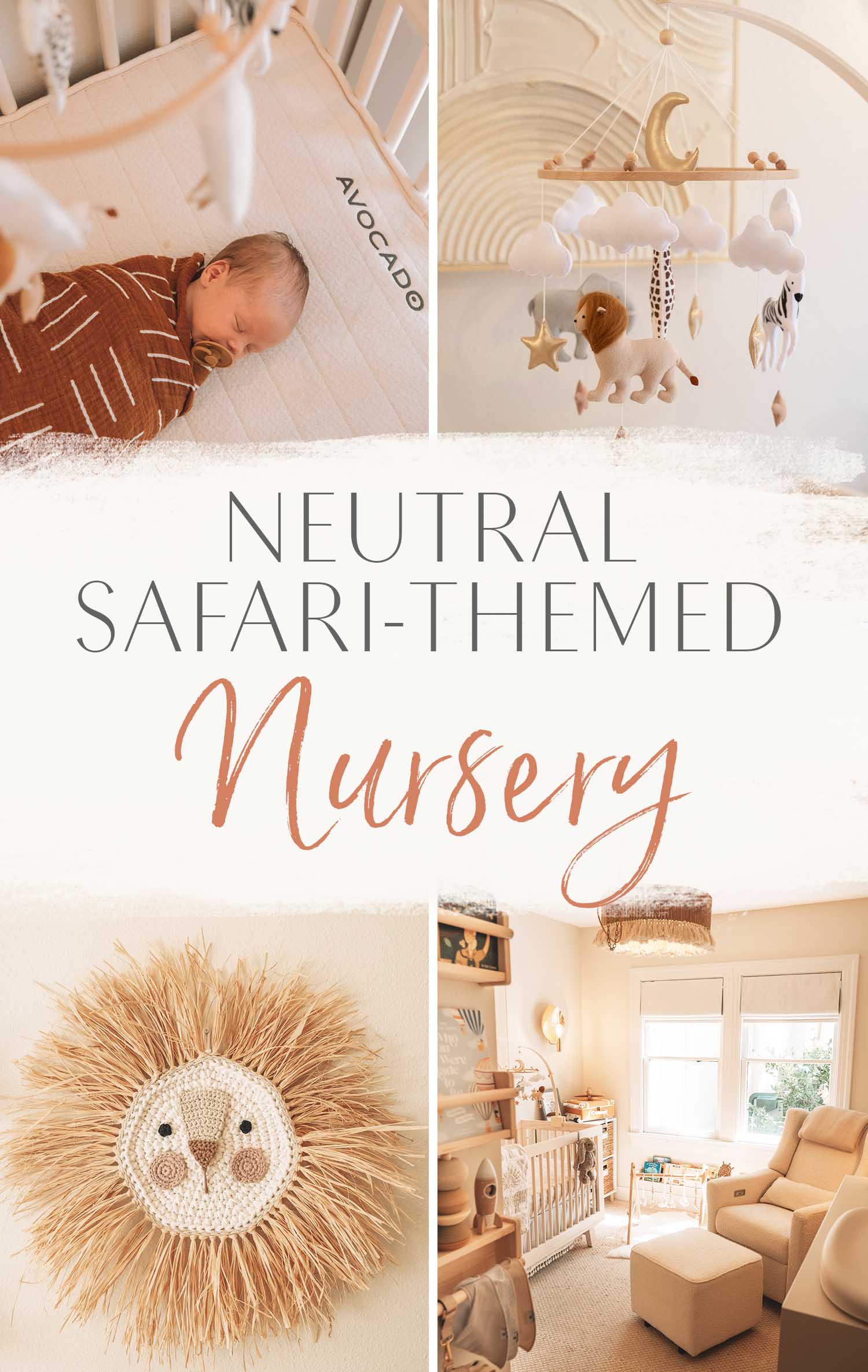 neutral safari themed nursery