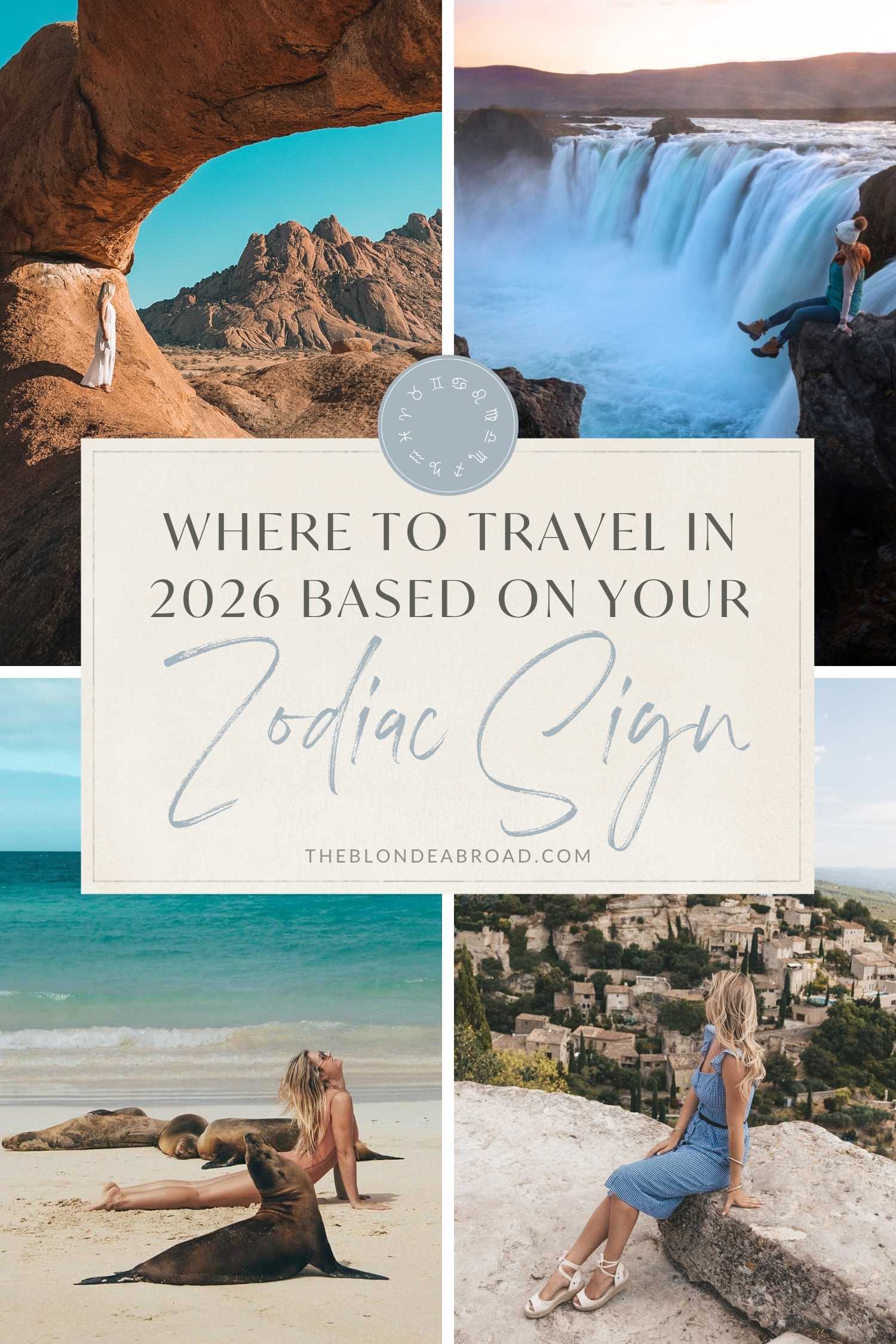 Zodiac Sign Where to travel in 2026 based on your Zodiac Sign